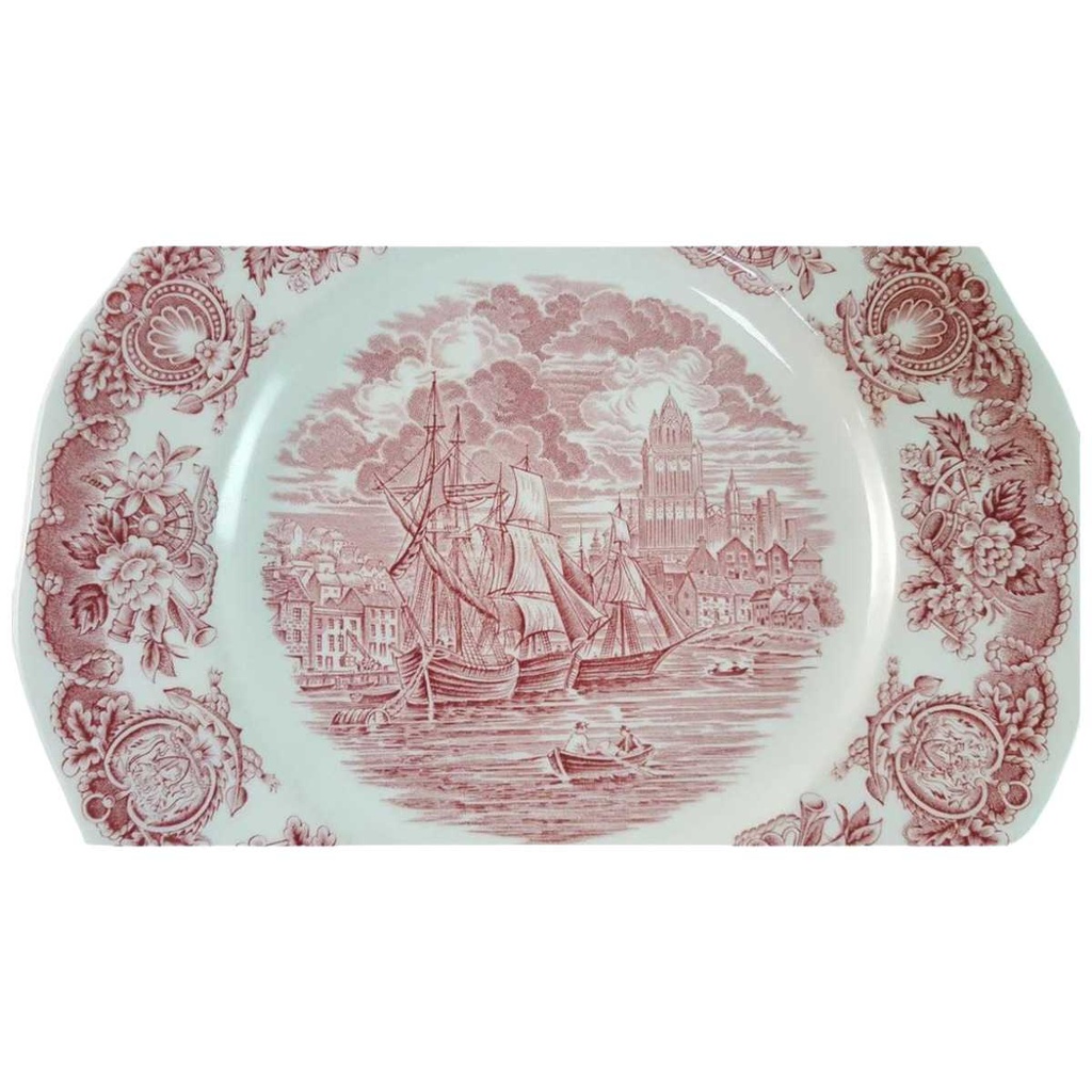 [45815709] Speiseteller Essteller 25,5 cm Bristol Hull Ramsgate Historical Ports of England Rot gebraucht - akzeptabel Bild 2