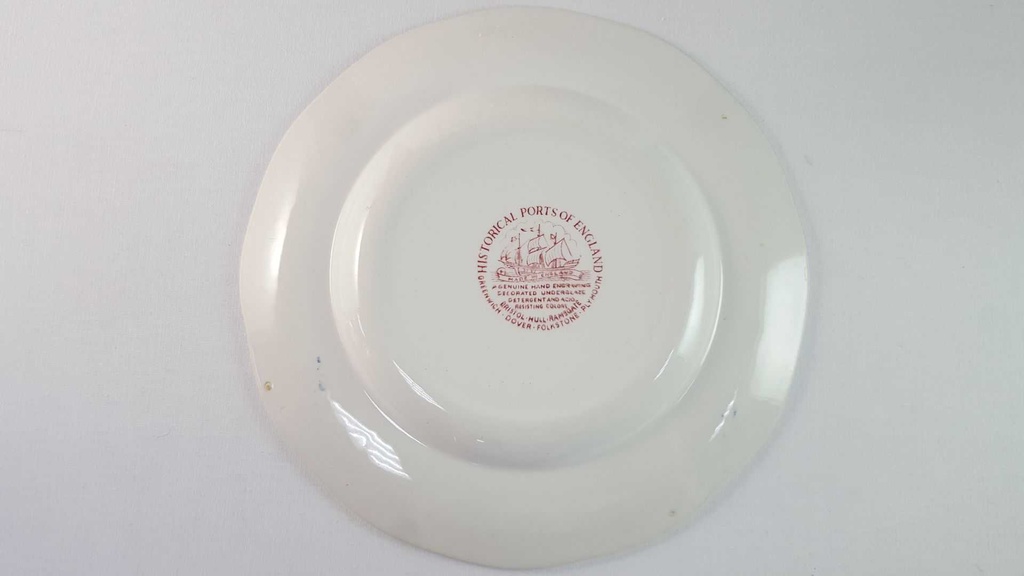 [45815709] Speiseteller Essteller 25,5 cm Bristol Hull Ramsgate Historical Ports of England Rot gebraucht - akzeptabel Bild 5