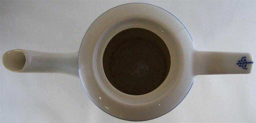 [4581571] Kaffeekanne Kanne ohne Deckel 1,3 L Jaeger & Co Indisch Blau Strohblume Original Saks gebraucht - sehr gut Bild 2