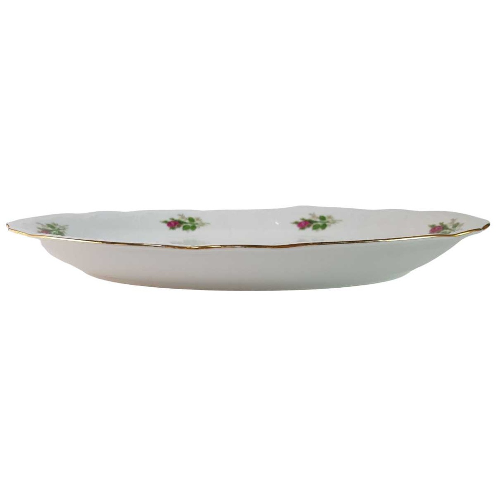 [45815715] Servierplatte Speiseplatte Fleischplatte Steakplatte 32x22 cm Seltmann Weiden Wien Moosrose 26477 gebraucht - akzeptabel Bild 2