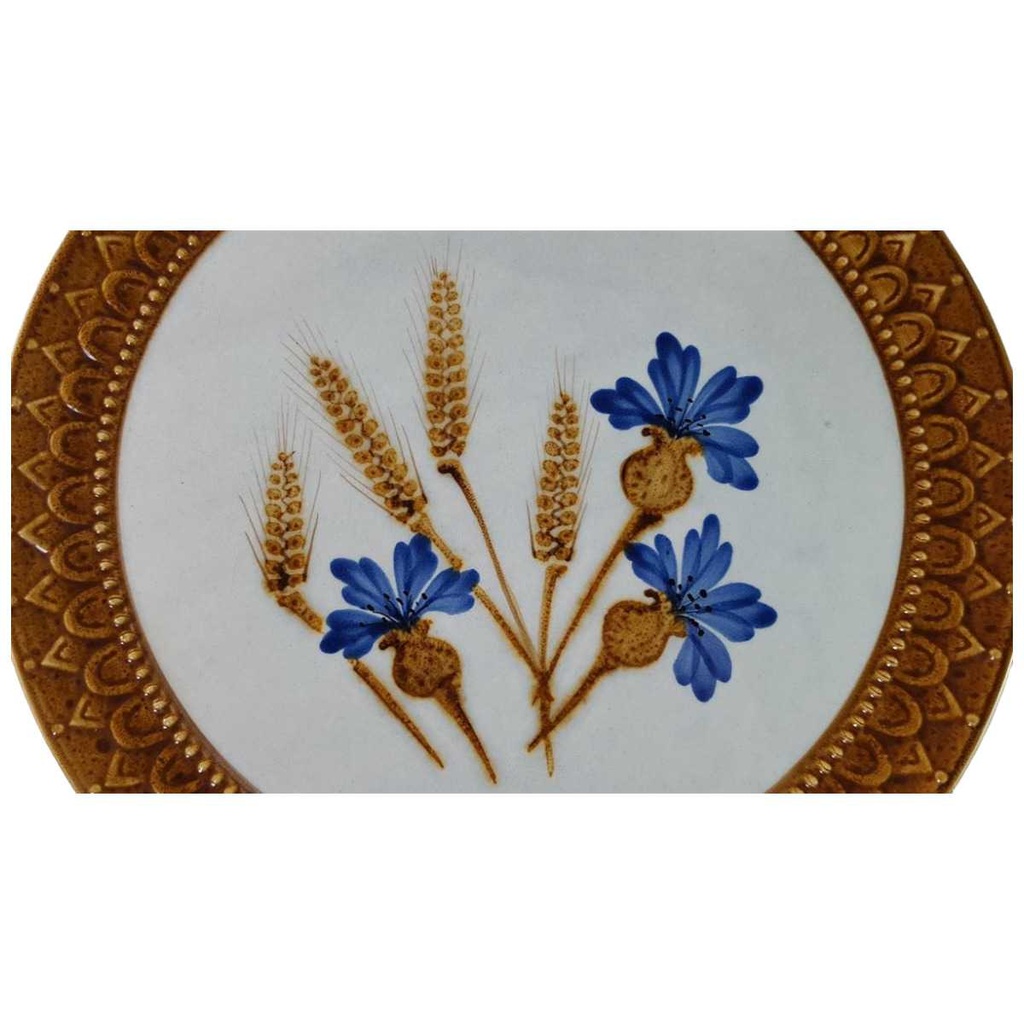 [45815719] Tortenplatte Tortenständer auf Fuß Schramberg Kornblume gebraucht - gut Bild 2