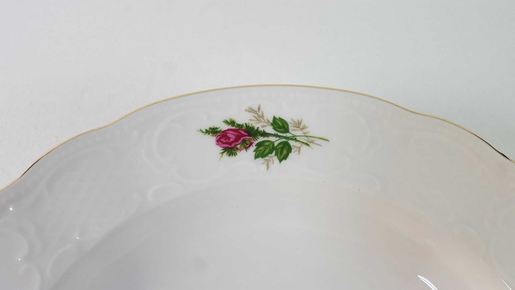 [45815720] Suppenteller 23,3 cm Seltmann Weiden Wien Moosrose 26477 gebraucht - gut Bild 3