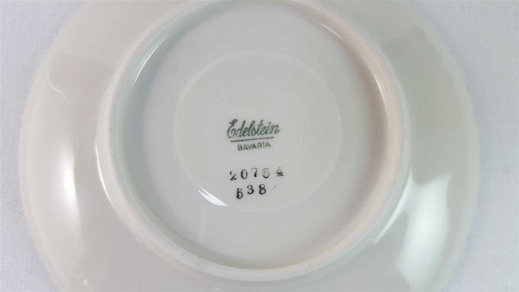 [45815735] Untertasse für Kaffee 14,8 cm Edelstein Bavaria Gräser 20764 Elfenbein gebraucht - gut Bild 4