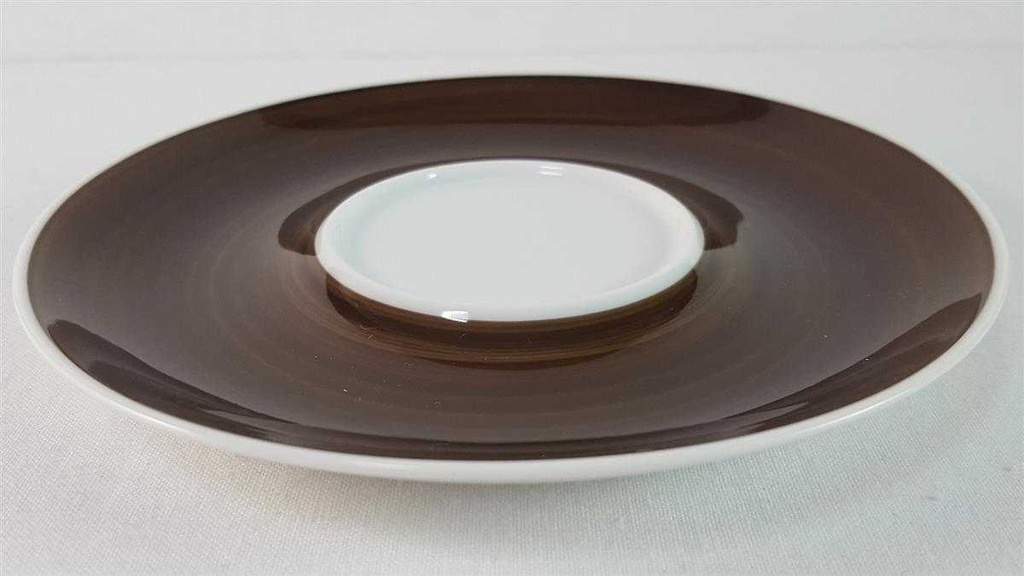 [45815743] Untertasse für Suppe Golddekor Hutschenreuther weiß braun gebraucht - neuwertig Bild 4