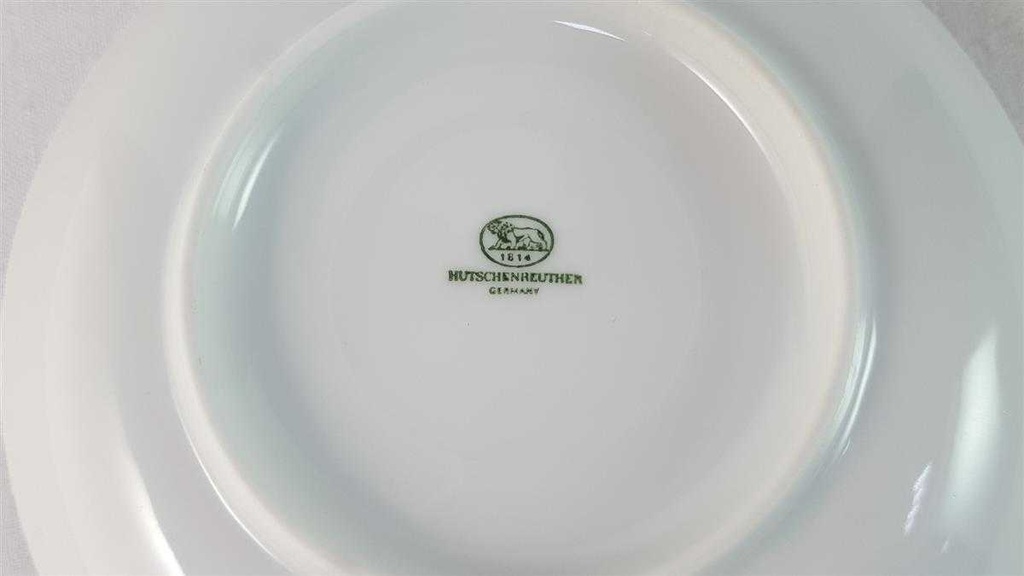 [45815747] Untertasse für Kaffee Golddekor Hutschenreuther weiß braun gebraucht - sehr gut Bild 3