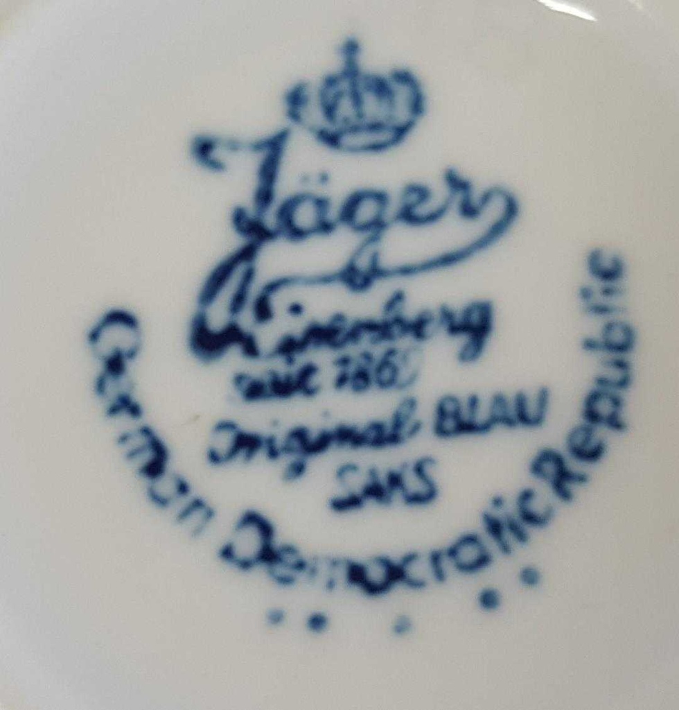 [4581575] Kaffeetasse Tasse Jaeger & Co Indisch Blau Strohblume gebraucht - sehr gut Bild 3