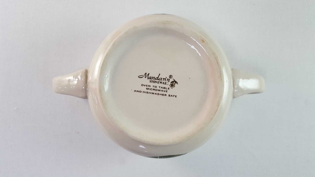 [45815756] Suppentasse mit Untertasse Mandarin Stoneware Gänsedekor gebraucht - gut Bild 4