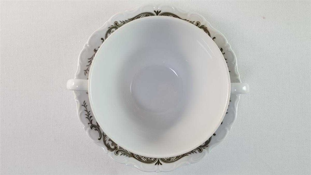 [45815769] Suppentasse mit Untertasse Seltmann Weiden Barock Rheingau gebraucht - gut Bild 3