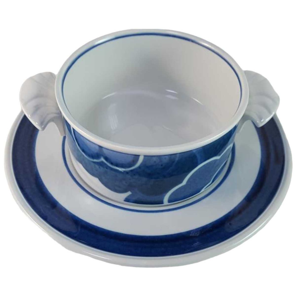[45815782] Suppentasse mit Untertasse Villeroy & Boch Blue Cloud gebraucht - sehr gut Bild 2