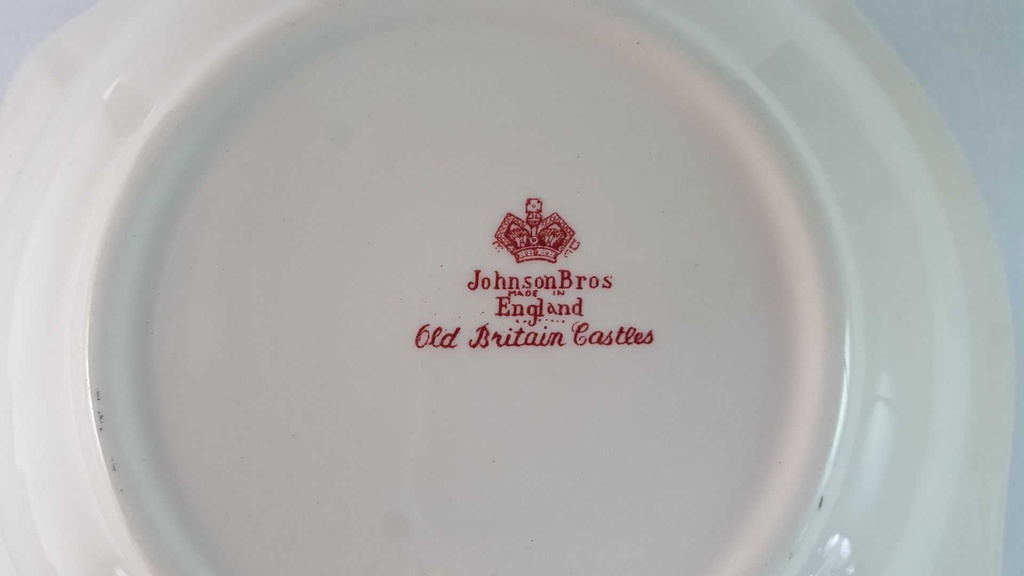 [45815787-1] Schüssel Servierschüssel Johnson Bros Old Britain Castles Rot gebraucht - sehr gut Bild 6