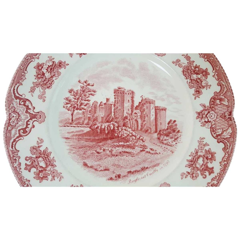 [45815790] Speiseteller Essteller groß 27 cm Johnson Bros Old Britain Castles Rot gebraucht - gut Bild 2