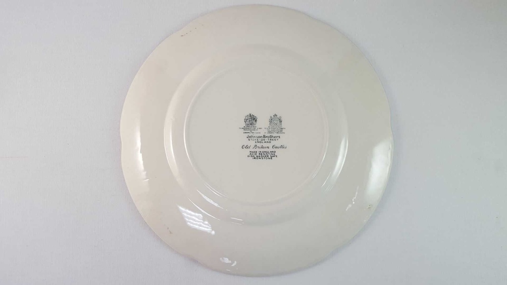 [45815790] Speiseteller Essteller groß 27 cm Johnson Bros Old Britain Castles Rot gebraucht - gut Bild 4