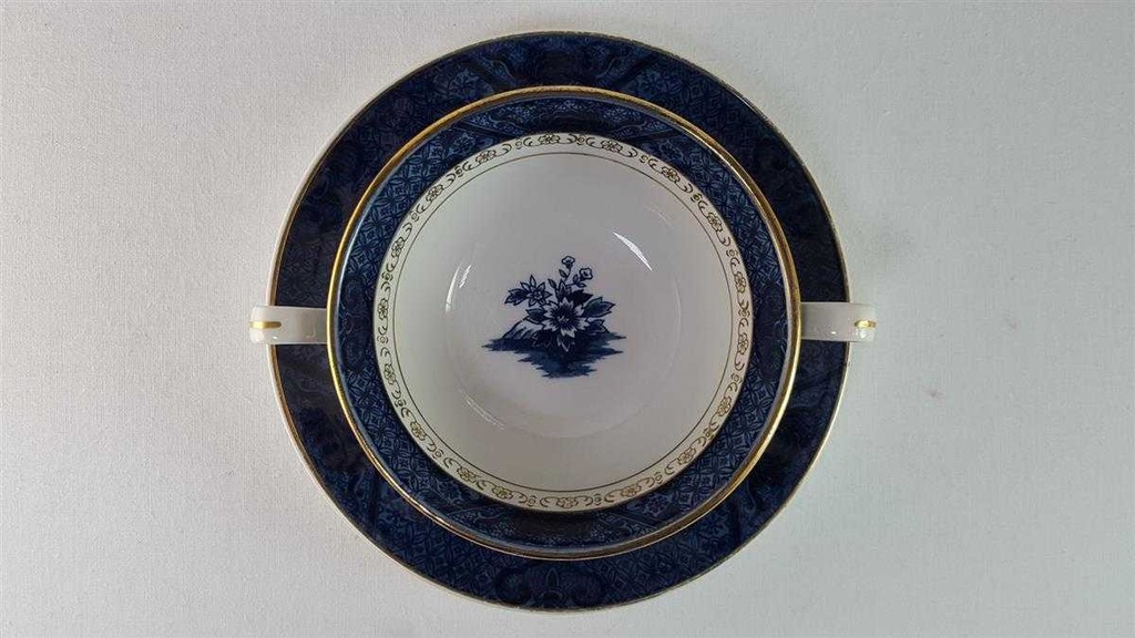 [45815803] Suppentasse mit Untertasse N.K.T. Japan Double Phoenix gebraucht - gut Bild 3