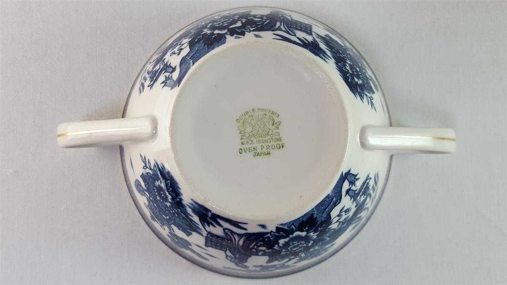 [45815803] Suppentasse mit Untertasse N.K.T. Japan Double Phoenix gebraucht - gut Bild 10