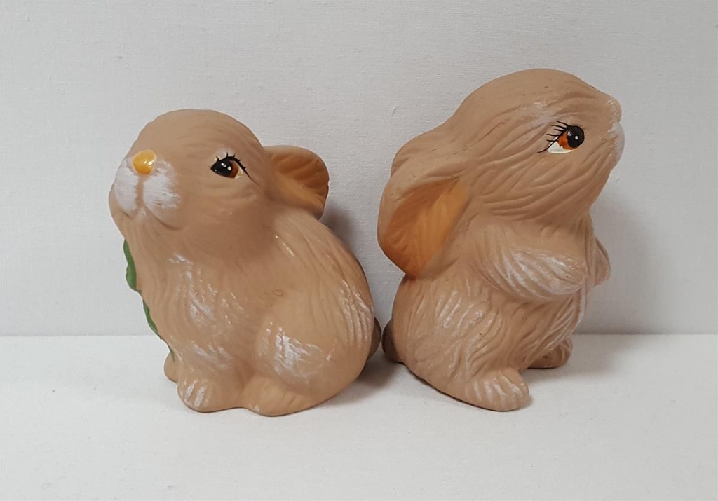 [45815830] Figur Skulptur Keramik Osterhasen Deko Ostern Dekoration 2 tlg H 9,8 cm Bild 4
