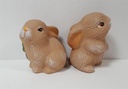 [45815830] Figur Skulptur Keramik Osterhasen Deko Ostern Dekoration 2 tlg H 9,8 cm Bild 4