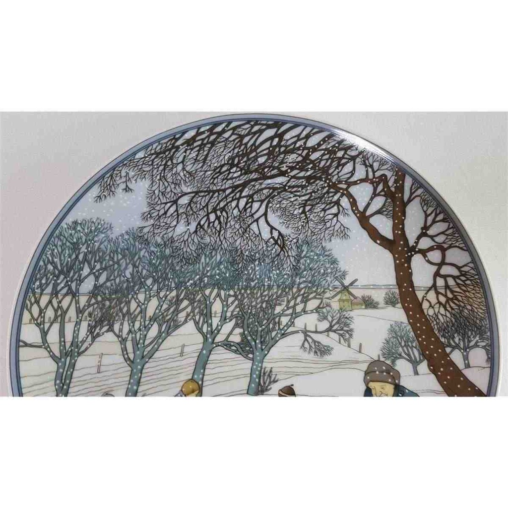 [45815831] Wandteller Villeroy & Boch Heinrich Deutsche Krebshilfe Winter gebraucht - gut Bild 3