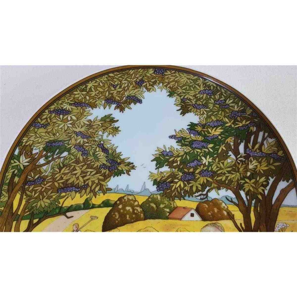 [45815832] Wandteller Villeroy & Boch Heinrich Deutsche Krebshilfe Herbst gebraucht - gut Bild 3