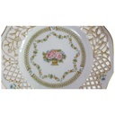 [45815843] Gebäckschale Konfektschale auf Fuß 19 cm Villeroy & Boch Gallo Leonardo Das Blumenkörbchen gebraucht - gut Bild 2