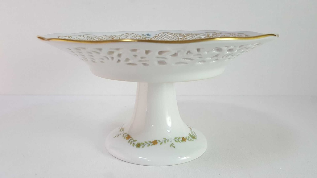 [45815843] Gebäckschale Konfektschale auf Fuß 19 cm Villeroy & Boch Gallo Leonardo Das Blumenkörbchen gebraucht - gut Bild 3