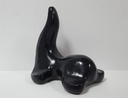 [45815846] Seehund Walross Figur Deko Keramik schwarz H 17,5 cm Bild 3