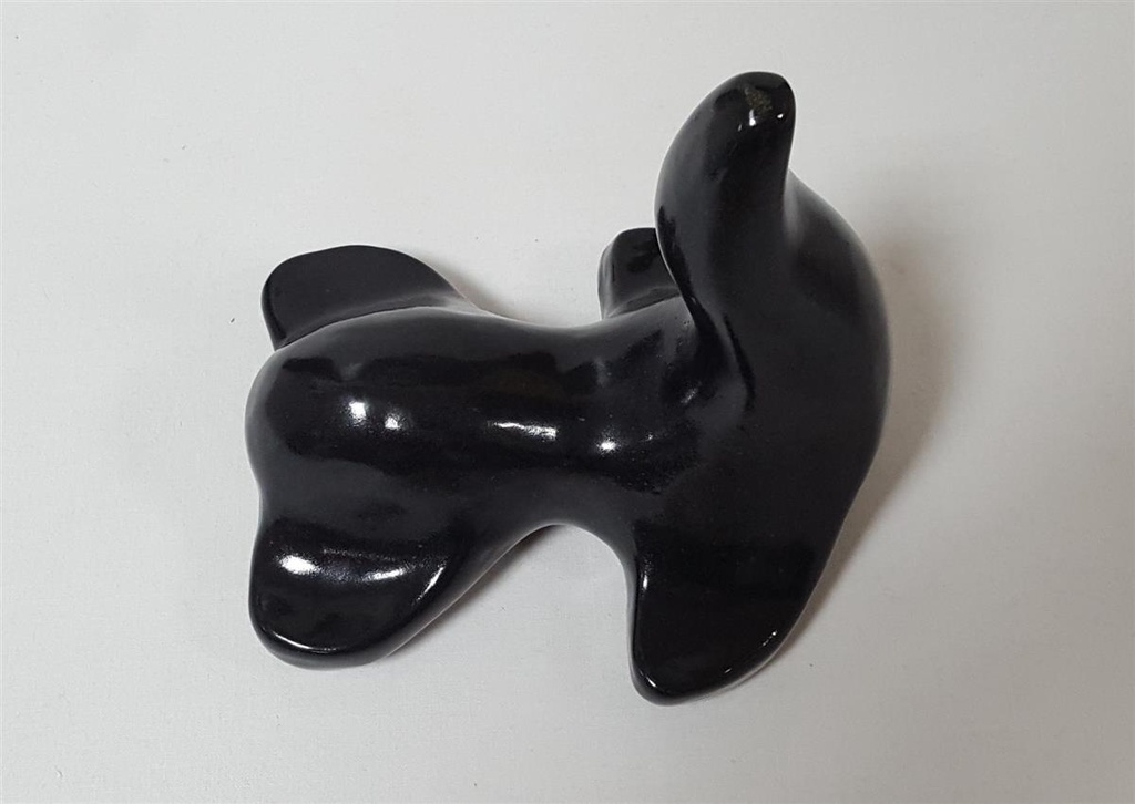 [45815846] Seehund Walross Figur Deko Keramik schwarz H 17,5 cm Bild 7