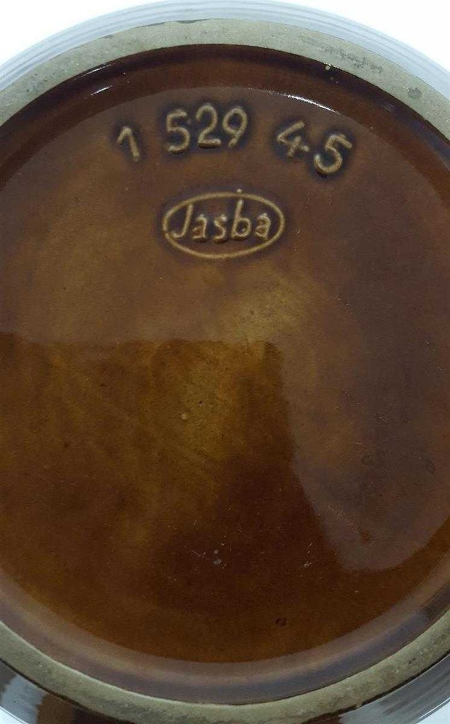 [4581585] Blumenvase Bodenvase 45,3 cm Jasba Reliefdekor Braun gebraucht - sehr gut Bild 6