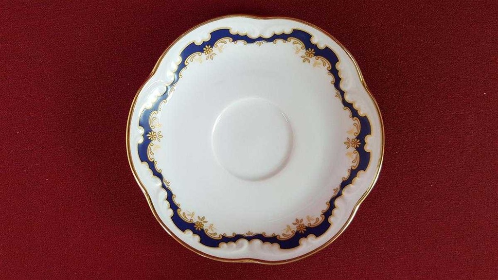 [45815854] Kaffeetasse mit Untertasse Tasse Golddekor Winterling Marktleuthen Kobaltblau Blau gebraucht - gut Bild 4