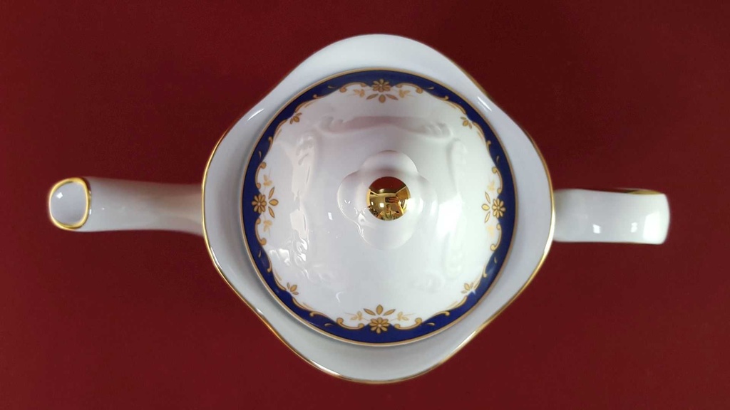 [45815856] Kaffeekanne Golddekor 1,3 L Winterling Marktleuthen Kobaltblau Blau gebraucht - sehr gut Bild 3