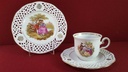[45815859] Kaffeegedeck Durchbrucharbeit 3tlg Goldberg Bavaria gebraucht - gut Bild 4