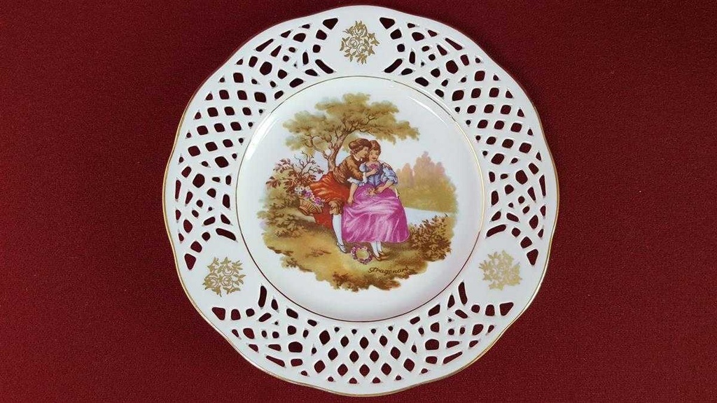 [45815859] Kaffeegedeck Durchbrucharbeit 3tlg Goldberg Bavaria gebraucht - gut Bild 5