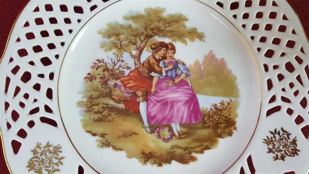 [45815859] Kaffeegedeck Durchbrucharbeit 3tlg Goldberg Bavaria gebraucht - gut Bild 6
