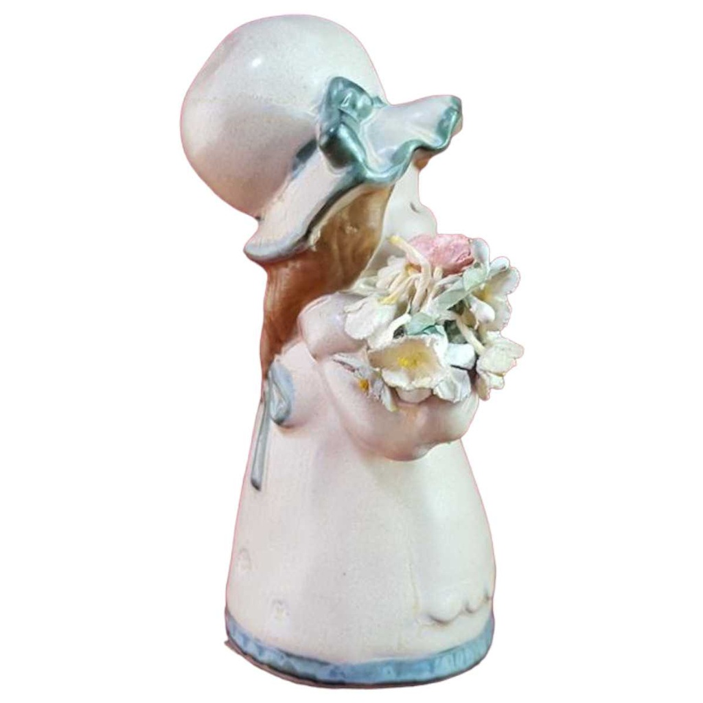 [45815862] Figur Handarbeit Einzelteile Achatit Mädchen mit Blumen gebraucht - gut Bild 2