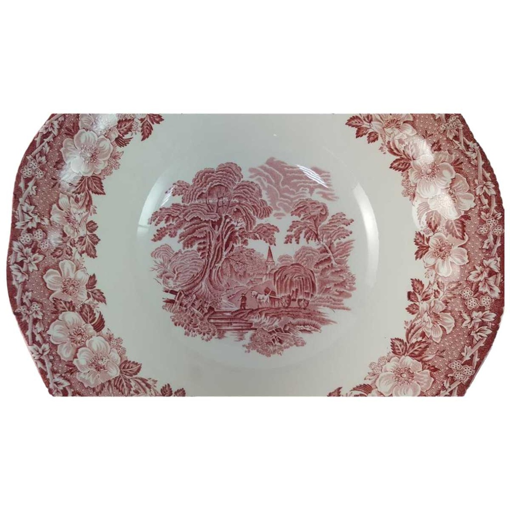 [45815883] Schüssel 25 cm Enoch Wedgwood Woodland Rot gebraucht - sehr gut Bild 2