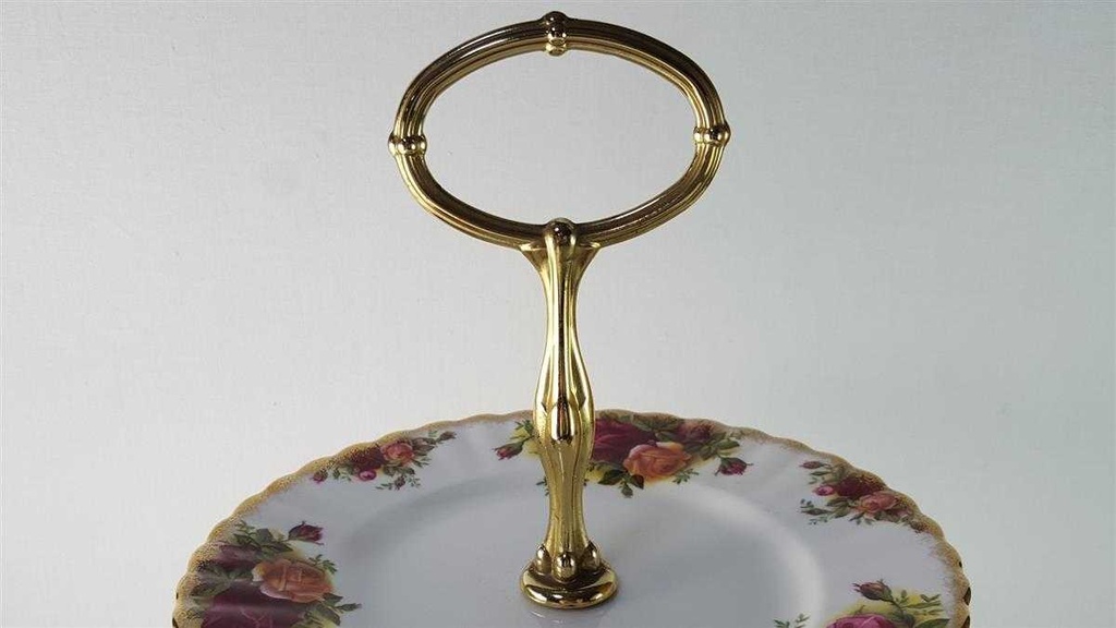 [45815884] Etagere 3stöckig Royal Albert Old Country Roses gebraucht - gut Bild 5