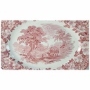 [45815888] Servierplatte Speiseplatte Fleischplatte 35,5x28,5 cm Enoch Wedgwood Woodland Rot II. Wahl gebraucht - gut Bild 2