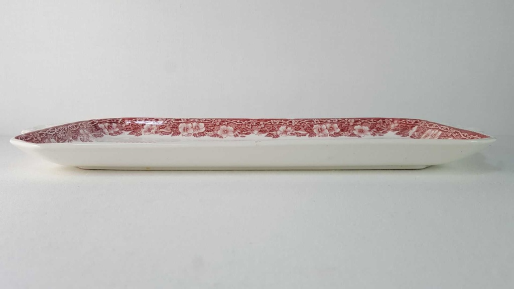 [45815890] Königskuchenplatte Enoch Wedgwood Woodland Rot gebraucht - gut Bild 3