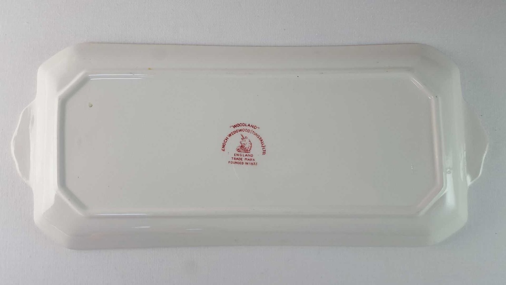 [45815890] Königskuchenplatte Enoch Wedgwood Woodland Rot gebraucht - gut Bild 4