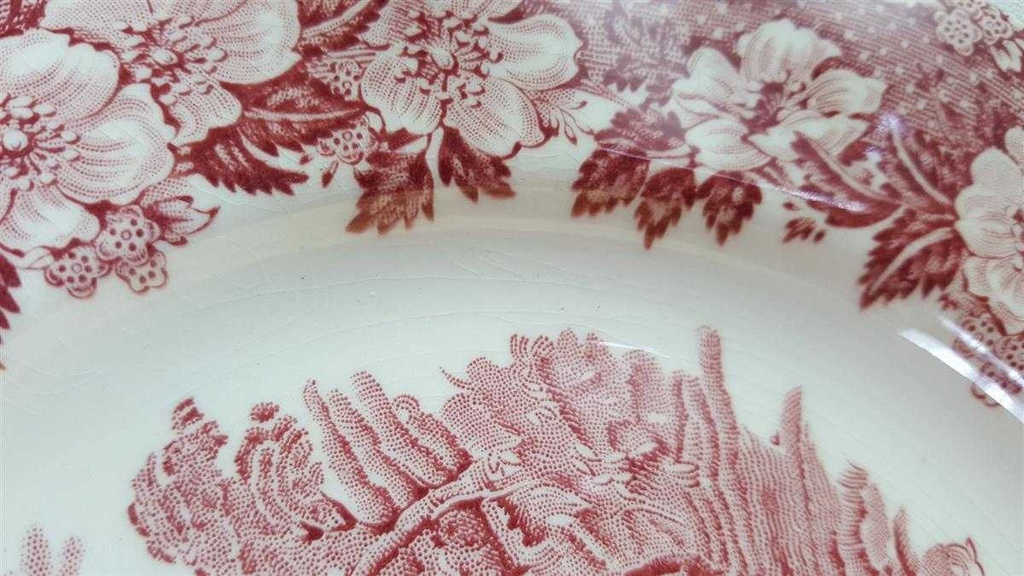 [45815892] Kuchenteller Dessertteller Frühstücksteller 19,8 cm Enoch Wedgwood Woodland Rot gebraucht - akzeptabel Bild 3