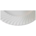 [45815898] Speiseteller Essteller 31 cm Schönwald uni weiß Relief Wellenrand gebraucht - gut Bild 2