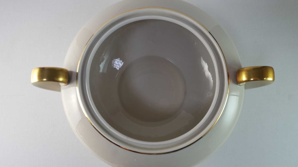 [45815907] Suppenterrine Suppenschüssel Golddekor 3 L Tirschenreuth gebraucht - gut Bild 5