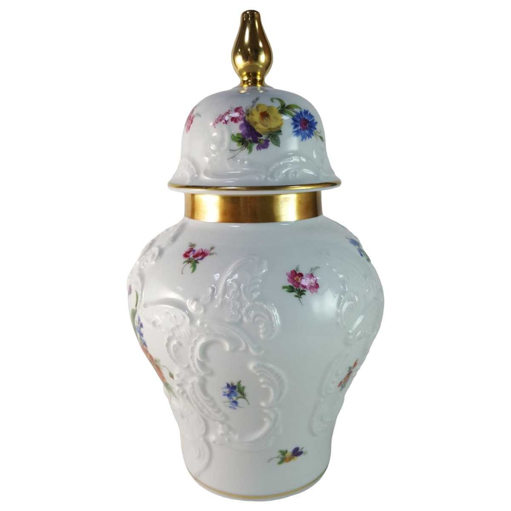 [45815910] Deckelvase Royal KPM Bavaria bunte Blumen gebraucht - gut Bild 2
