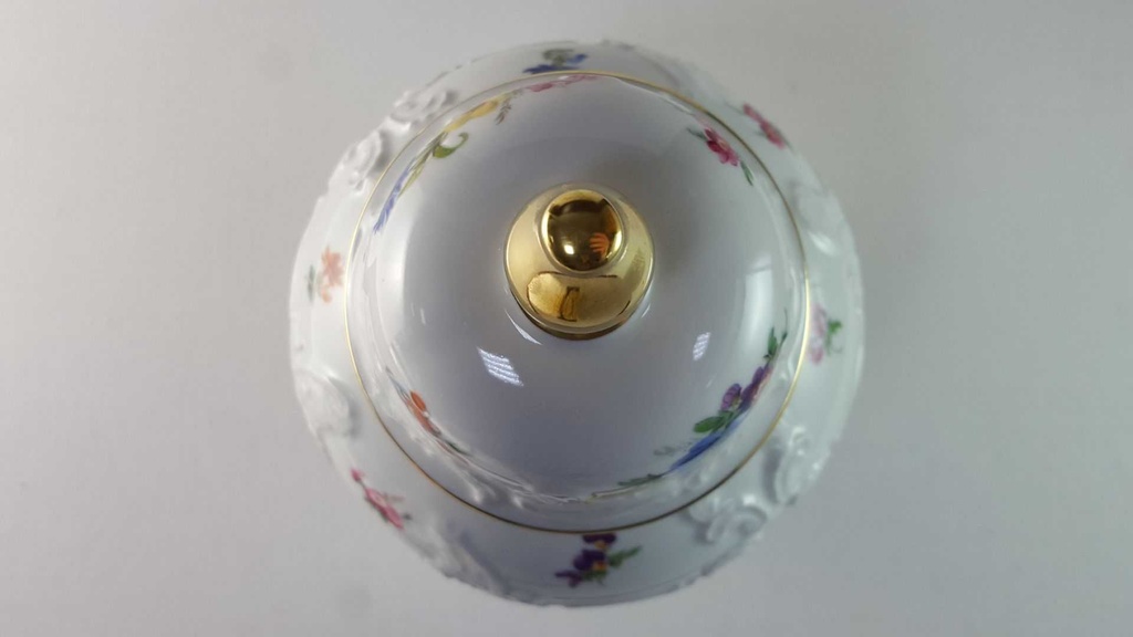 [45815910] Deckelvase Royal KPM Bavaria bunte Blumen gebraucht - gut Bild 4