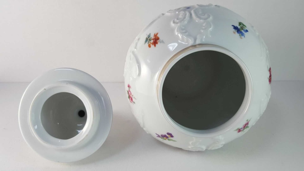 [45815910] Deckelvase Royal KPM Bavaria bunte Blumen gebraucht - gut Bild 5