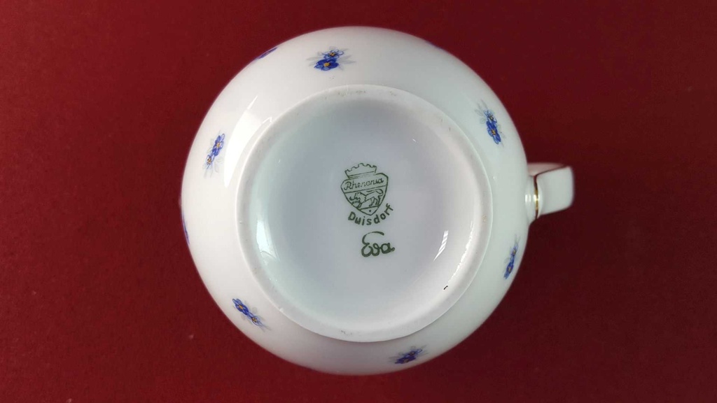 [45815930] Milchkännchen Goldrand Rhenania Duisdorf Vergissmeinnicht mit gebraucht - gut Bild 6