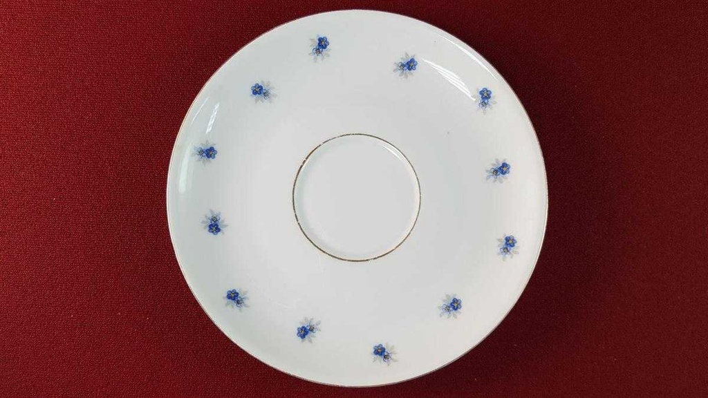 [45815932] Teetasse mit Untertasse Tasse Goldrand Rhenania Duisdorf Vergissmeinnicht gebraucht - akzeptabel Bild 4