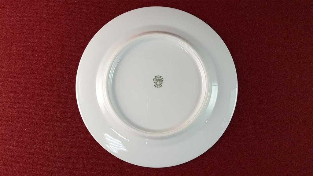 [45815933] Kuchenteller Goldrand 19,7 cm Rhenania Duisdorf Vergissmeinnicht mit gebraucht - gut Bild 5