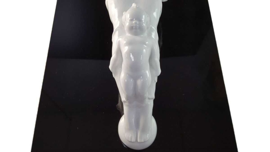 [45815937] Figur Skulptur mit Glasplatte Rosenthal 1851 Madonna Marienkinder D.Hauenstein gebraucht - sehr gut Bild 4