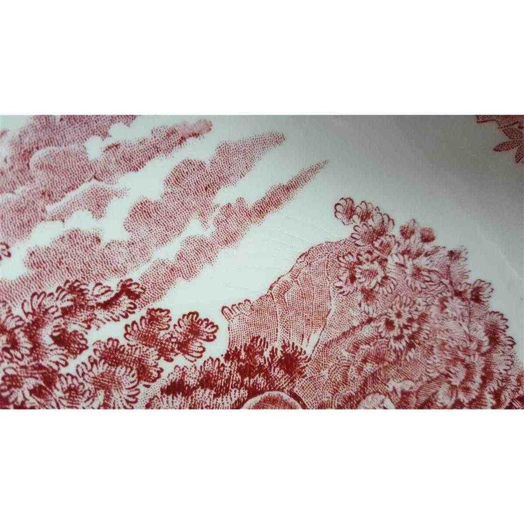 [45815942] Schüssel Servierschüssel 24,8 cm Adams English Scenic Rot gebraucht - gut Bild 5