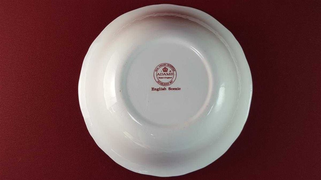 [45815942] Schüssel Servierschüssel 24,8 cm Adams English Scenic Rot gebraucht - gut Bild 6